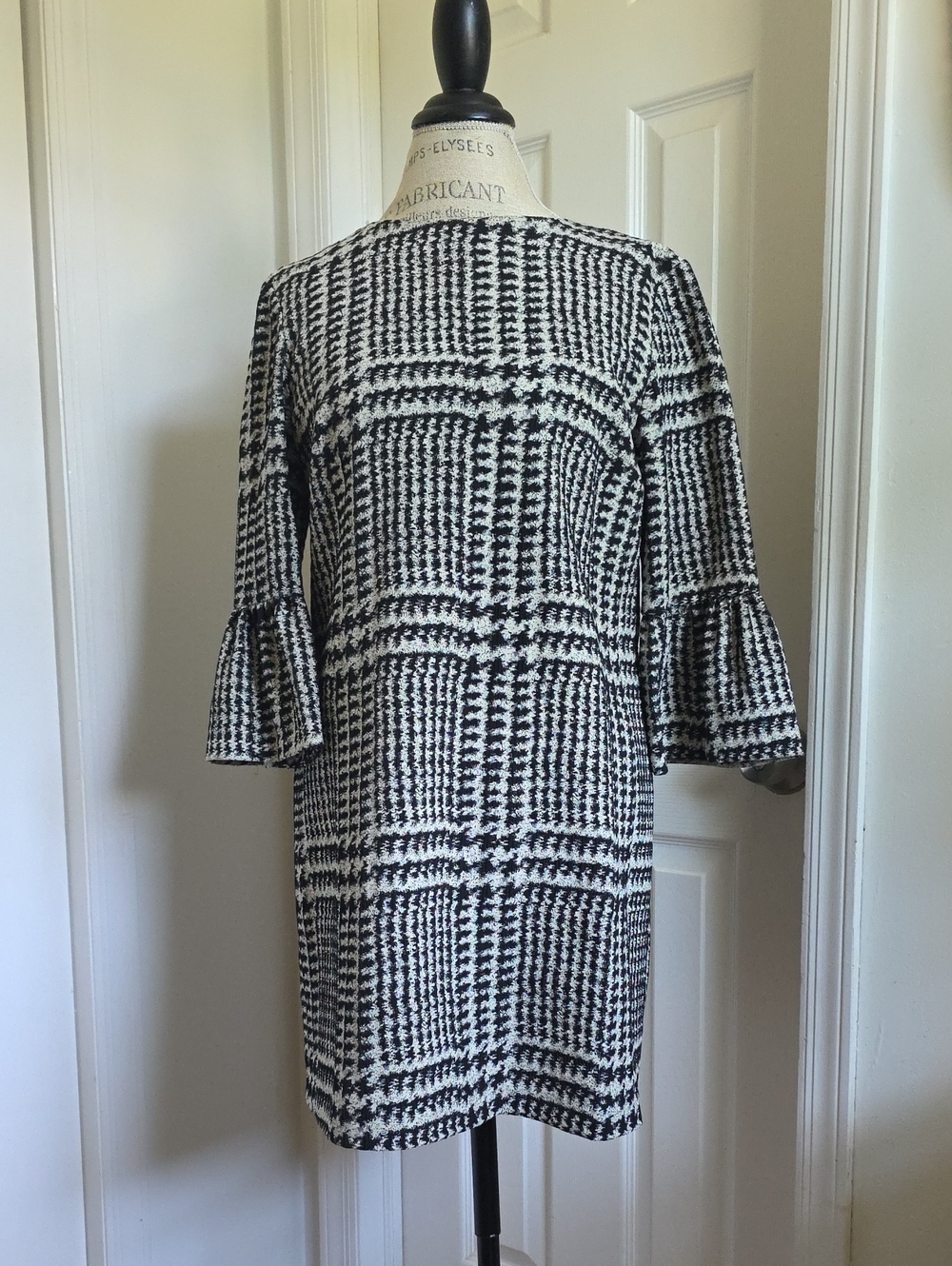 Zara- Houndstooth Shift Dress